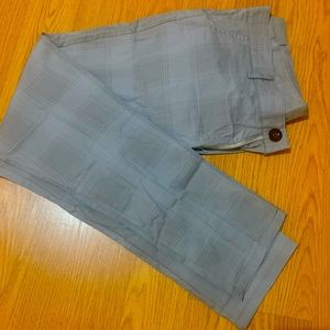 Men slim fit grey dress pants